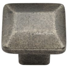 Pyramid  1-1/4" Geometric Square Cabinet Knob Drawer Knob - Solid Bronze