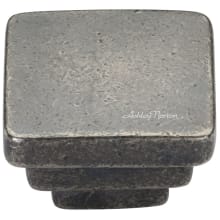 Step - Solid Bronze 1-1/2" Stacked Square Square Cabinet Knob Drawer Knob