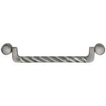 Solid Bronze 5-1/2" Center to Center Drop Bail Twist Cabinet Pull