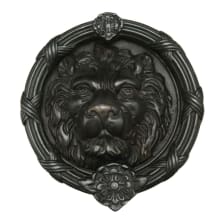 Classic Vintage 8" Lion Head Solid Bronze Door Knocker