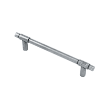 Industrial Vintage 6-5/16" (160mm) Center to Center Pipe Bar Style Pewter Cabinet Handle / Drawer Pull