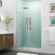Belmore GS 72" High x 46" Wide Hinged Frameless Shower Door with 24" Door Width and Clear Glass