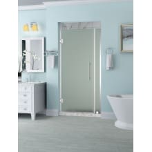 Belmore 72" High x 32" Wide Hinged Frameless Shower Door with 22" Door Width and Frosted Glass