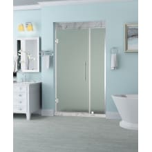 Belmore 72" High x 39" Wide Hinged Frameless Shower Door with 29" Door Width and Frosted Glass