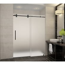 Langham 60" x 75" Frameless Shower Door with 3/8" Frosted Glass