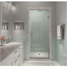 Kinkade XL 80" High x 22" Wide Hinged Frameless Shower Door with Clear Glass