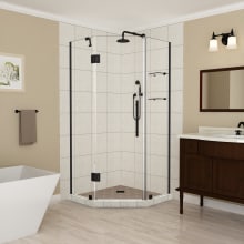 Merrick GS 72" High x 36" Wide x 36" Deep Hinged Frameless Shower Enclosure with 25" Door Width and Clear Glass