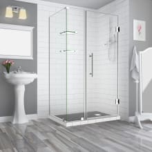 Bromley GS 72" High x 36" Wide x 30" Deep Hinged Frameless Shower Enclosure with 22" Door Width and Clear Glass