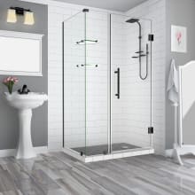 Bromley GS 72" High x 46" Wide x 32" Deep Hinged Frameless Shower Enclosure with 32" Door Width and Clear Glass