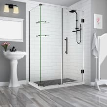 Bromley GS 72" High x 52" Wide x 38" Deep Hinged Frameless Shower Enclosure with 22" Door Width and Clear Glass