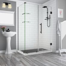 Bromley GS 72" High x 55" Wide x 38" Deep Hinged Frameless Shower Enclosure with 23" Door Width and Clear Glass