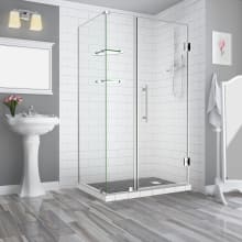 Bromley GS 72" High x 40" Wide x 34" Deep Hinged Frameless Shower Enclosure with 26" Door Width and Clear Glass
