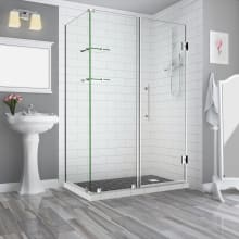 Bromley GS 72" High x 68" Wide x 34" Deep Hinged Frameless Shower Enclosure with 30" Door Width and Clear Glass