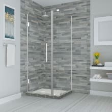 Bromley 72" High x 28" Wide x 32" Deep Hinged Frameless Shower Enclosure with 22" Door Width and Clear Glass