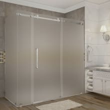 Moselle 72" Wide x 35" Deep x 75" High Frameless Sliding Shower Enclosure with Frosted Glass