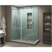 Coraline XL 80" High x 48" Wide x 30" Deep Sliding Frameless Shower Enclosure with Clear Glass