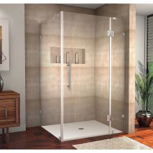 Avalux 48" Wide x 36" Deep x 72" High Frameless Hinged Shower Enclosure with Clear Glass
