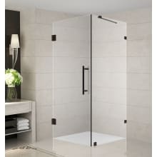 Aquadica 30" Wide x 30" Deep x 72" High Frameless Hinged Shower Enclosure with Clear Glass