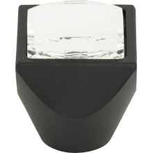 Crystal 1 Inch Square Cabinet Knob