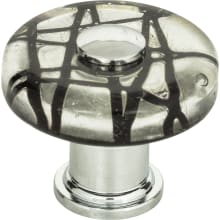 Dream Glass 1-1/2 Inch Mushroom Cabinet Knob