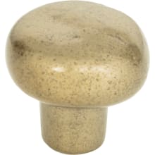 Distressed 1-3/8 Inch Mushroom Cabinet Knob