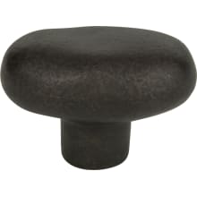 Distressed 1-11/16 Inch Oval Cabinet Knob