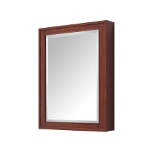 Madison Collection 32" x 24" Single Door Framed Medicine Cabinet with Beveled Mirror