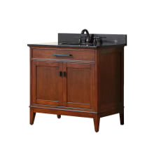 Madison 36" Free Standing Single Basin Vanity Set with Wood Cabinet and Vanity Top