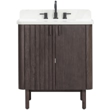 Blakely 31" Free Standing Single Basin Vanity Set with Cabinet and Quartz Vanity Top