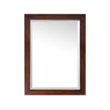 Brentwood 32" x 24" Rectangular Beveled Wood Wall Mounted Bathroom Mirror