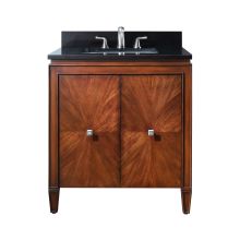 Brentwood 31" Free Standing Single Basin Vanity Set with Cabinet and Marble Vanity Top