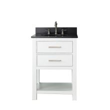 Brooks 24” Free Standing Single Basin Vanity Set with Wood Cabinet and Vanity Top