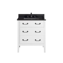 Delano 31" Free Standing Single Basin Vanity Set with Wood Cabinet and Vanity Top