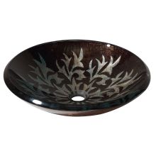 18" Round Fused Tempered Glass Vessel
