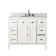 Hamilton 42” Free Standing Single Basin Vanity Set with Wood Cabinet and Vanity Top