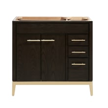 Hepburn 36" Single Free Standing Wood Vanity Cabinet Only - Less Vanity Top
