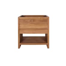 Kai 30" Single Free Standing Wood Vanity Cabinet Only - Less Vanity Top
