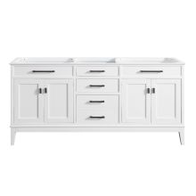 Madison 72" Double Free Standing Vanity Cabinet Only – Less Vanity Top