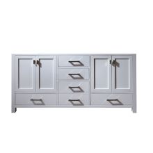 Modero 72" Double Free Standing Wood Vanity Cabinet Only - Less Vanity Top