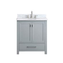 Modero 31" Free Standing Single Basin Vanity Set with Wood Cabinet and Stone Vanity Top