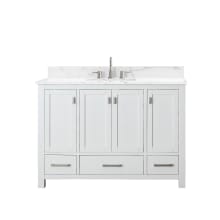 Modero 49" Free Standing Single Basin Vanity Set with Cabinet and Engineered Stone Vanity Top