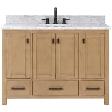 Modero 49" Free Standing Single Basin Vanity Set with Cabinet and Marble Vanity Top
