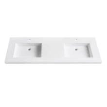 VersaStone 61" Acrylic Vanity Top with Integrated Sinks