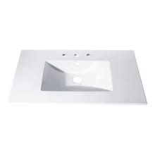 31" Vitreous China Vanity Top with Integrated Sink