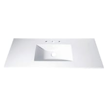 49" Vitreous China Vanity Top with Integrated Sink