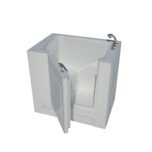 Step-In Tubs 38-3/4" Acrylic Soaking Bathtub for Alcove Installations with Right Drain, Roman Tub Faucet and Handshower