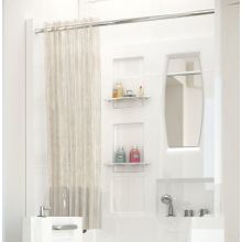 Tub Enclosures 39-1/8" Acrylic Shower Wall Bathtub for Alcove Installation