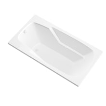 Aruba 59" Acrylic Soaking Bathtub for Drop-In Installations with Reversible Drain