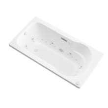 Luxury Suite 60" Acrylic Air / Whirlpool Bathtub for Drop-In Installations with Left Drain