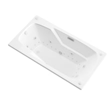 Luxury Suite 58-1/2" Acrylic Air / Whirlpool Bathtub for Drop-In Installations with Left Drain
